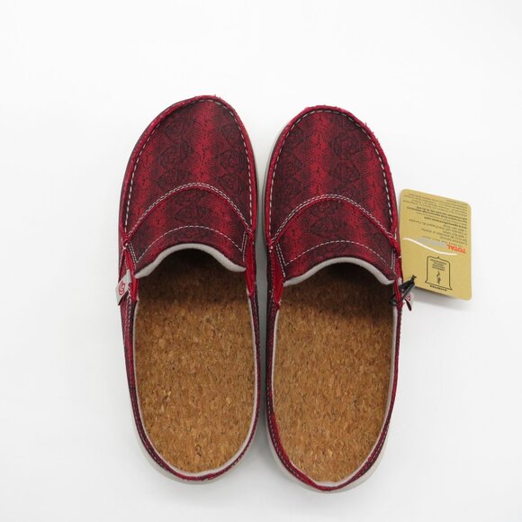 Spenco Women's Red Slip-On Clogs Cork Insole Size 7 Comfort Support NIB - Picture 5 of 8